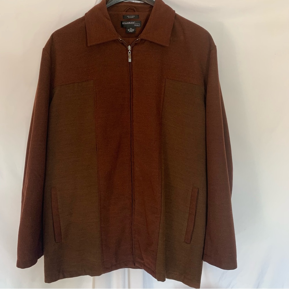 Syllables 2 Piece Brown and Tan XXL Mens Party Dress Suit